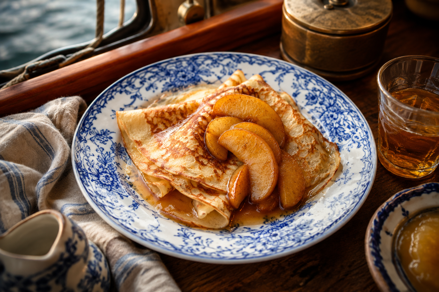 Crêpes mit Apfel